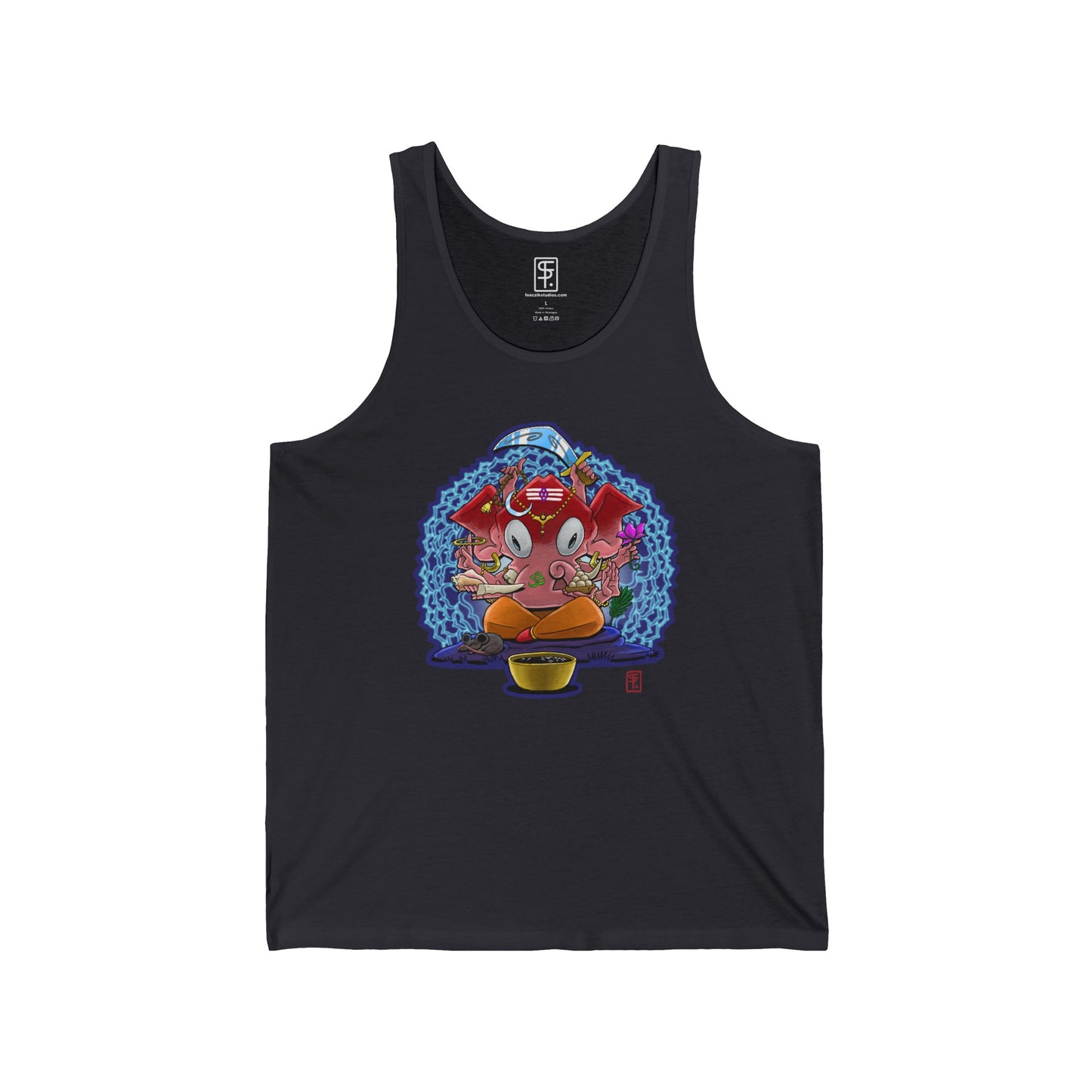 Psychedelic Ganesh Tank